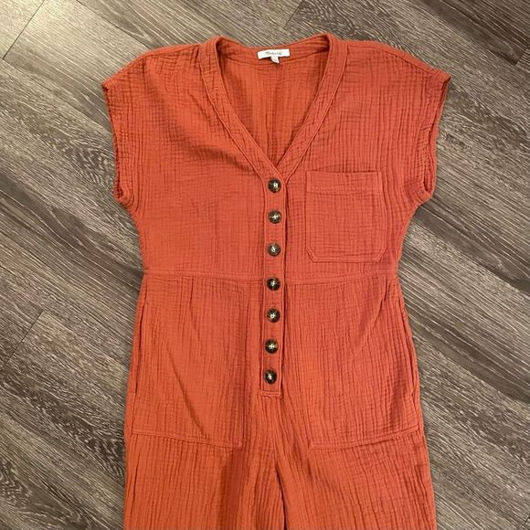 Madewell lightspun cap sleeve jumpsuit size XS - Picture 6 of 11